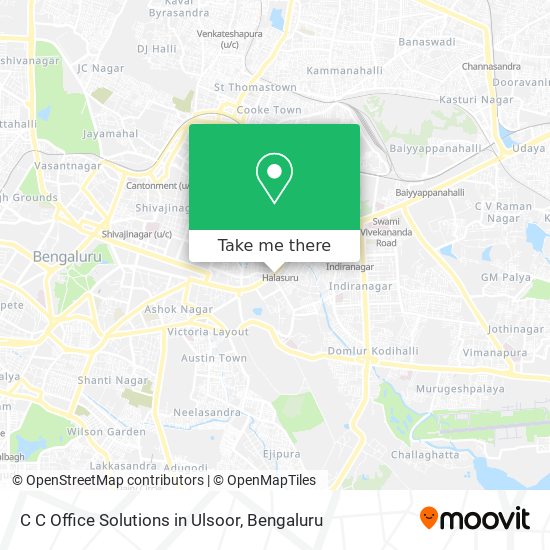 C C Office Solutions in Ulsoor map