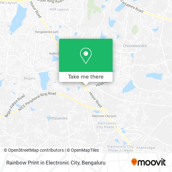 Rainbow Print in Electronic City map