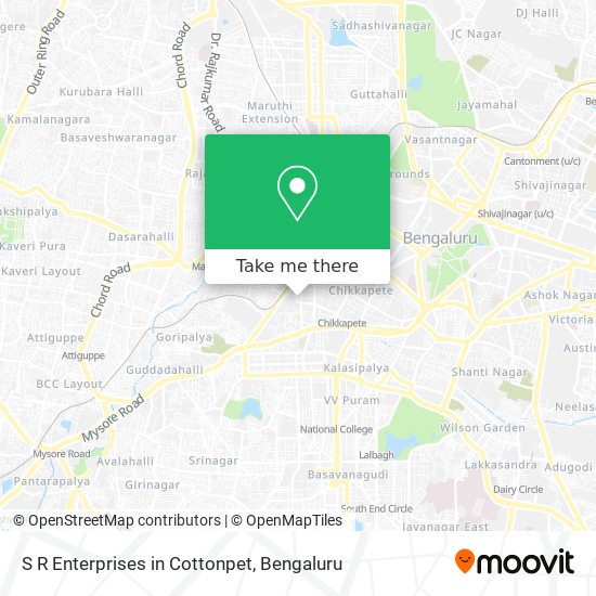 S R Enterprises in Cottonpet map