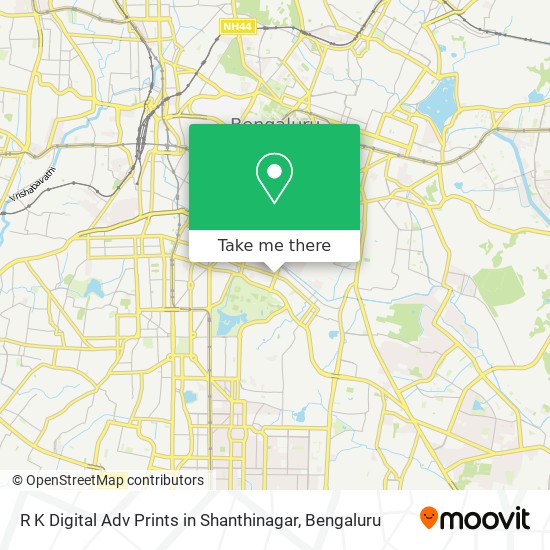R K Digital Adv Prints in Shanthinagar map