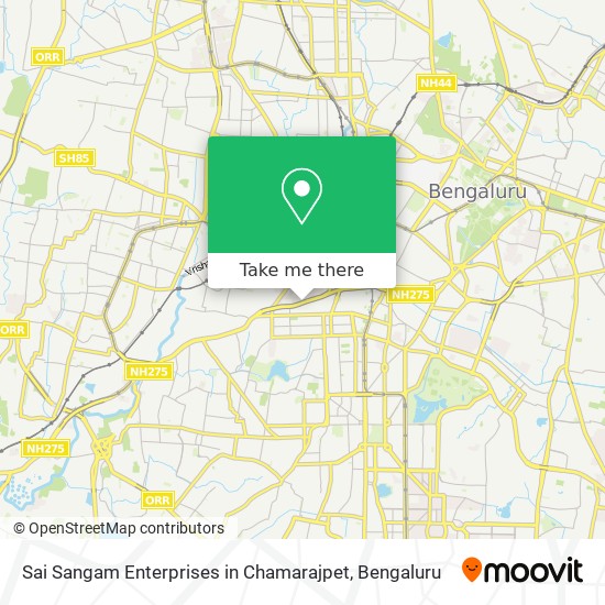 Sai Sangam Enterprises in Chamarajpet map