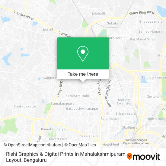 Rishi Graphics & Digital Prints in Mahalakshmipuram Layout map