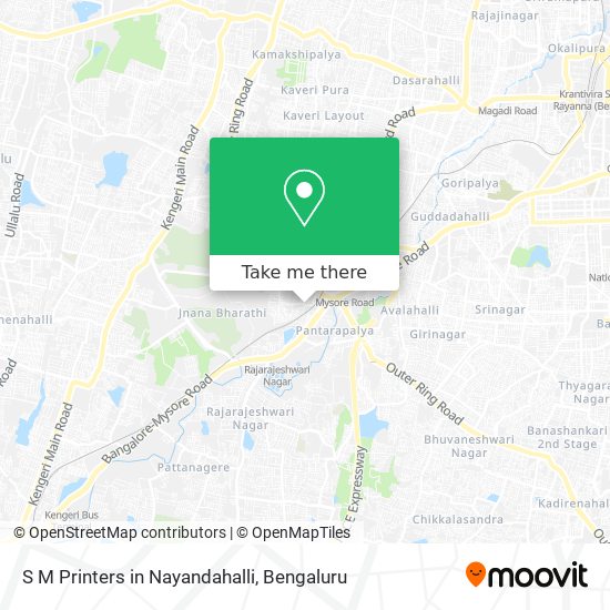 S M Printers in Nayandahalli map