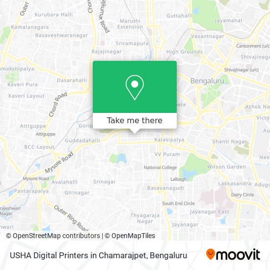 USHA Digital Printers in Chamarajpet map