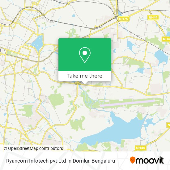 Ryancom Infotech pvt Ltd in Domlur map