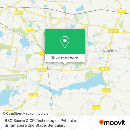 BSQ Saanvi & CP Technologies Pvt Ltd in Sriramapura 2nd Stage map
