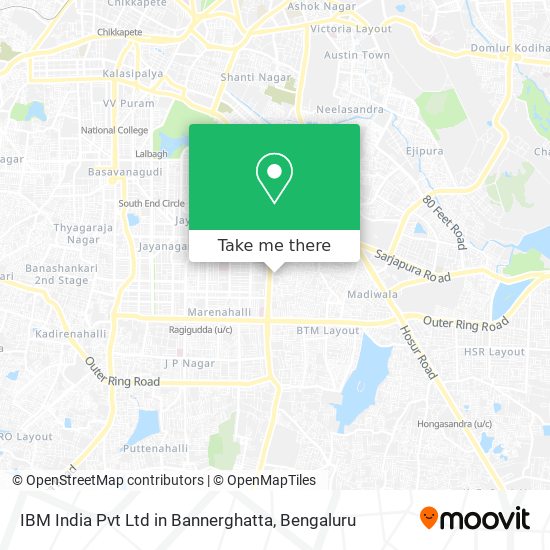 IBM India Pvt Ltd in Bannerghatta map
