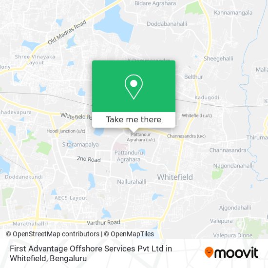 First Advantage Offshore Services Pvt Ltd in Whitefield map