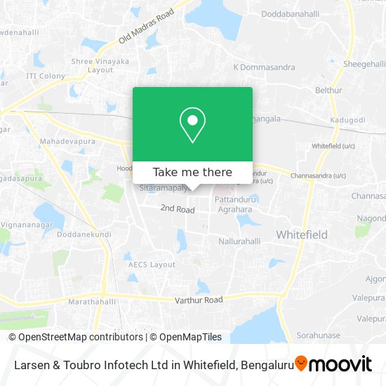 Larsen & Toubro Infotech Ltd in Whitefield map