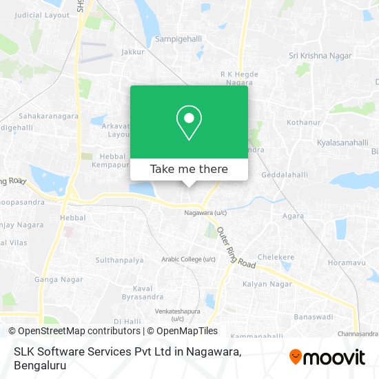 SLK Software Services Pvt Ltd in Nagawara map