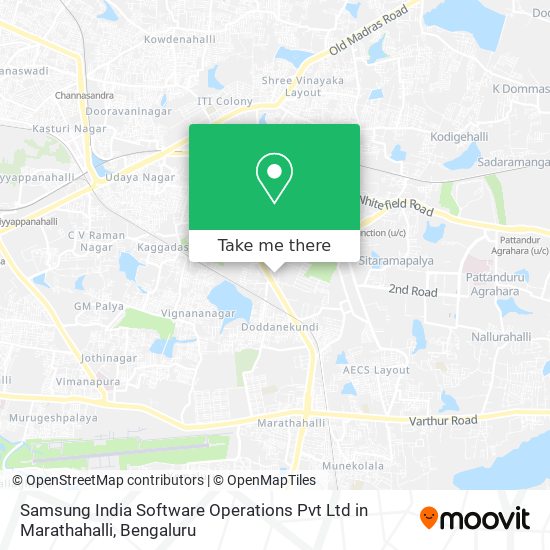Samsung India Software Operations Pvt Ltd in Marathahalli map