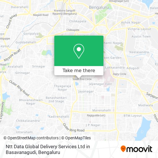 Ntt Data Global Delivery Services Ltd in Basavanagudi map