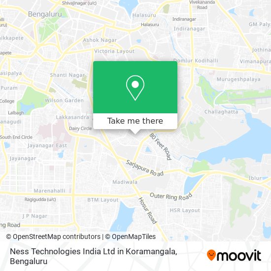 Ness Technologies India Ltd in Koramangala map