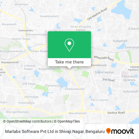 Marlabs Software Pvt Ltd in Shivaji Nagar map