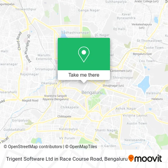 Trigent Software Ltd in Race Course Road map