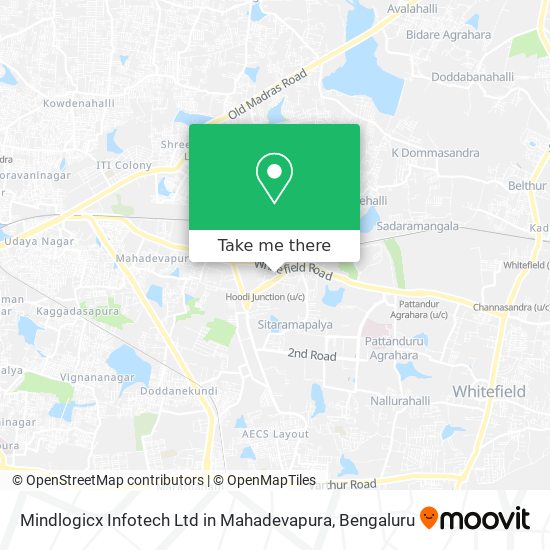 Mindlogicx Infotech Ltd in Mahadevapura map
