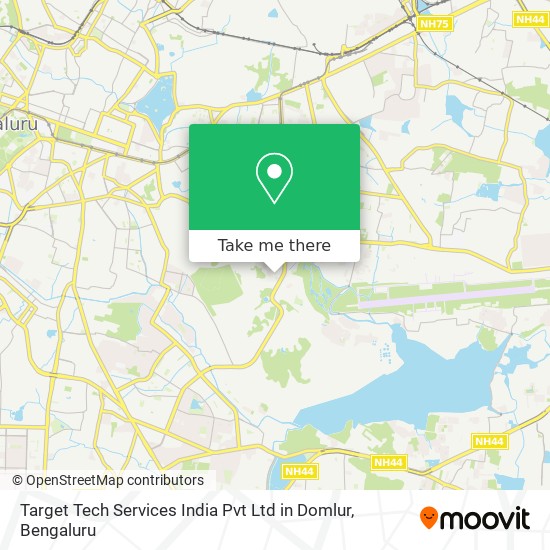 Target Tech Services India Pvt Ltd in Domlur map