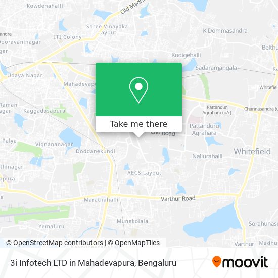3i Infotech LTD in Mahadevapura map