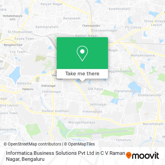 Informatica Business Solutions Pvt Ltd in C V Raman Nagar map