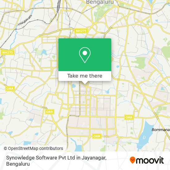 Synowledge Software Pvt Ltd in Jayanagar map