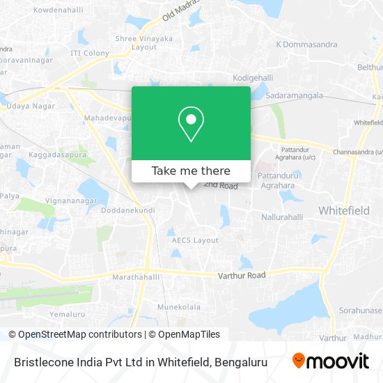 Bristlecone India Pvt Ltd in Whitefield map