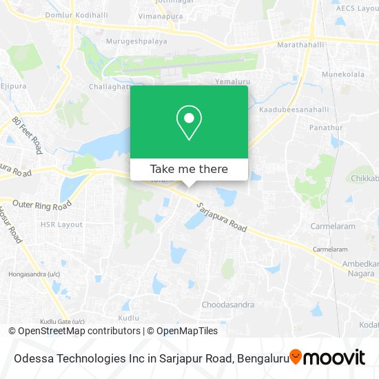 Odessa Technologies Inc in Sarjapur Road map