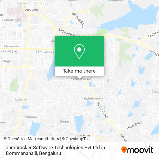 Jamcracker Software Technologies Pvt Ltd in Bommanahalli map