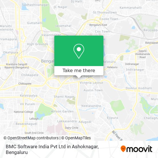 BMC Software India Pvt Ltd in Ashoknagar map