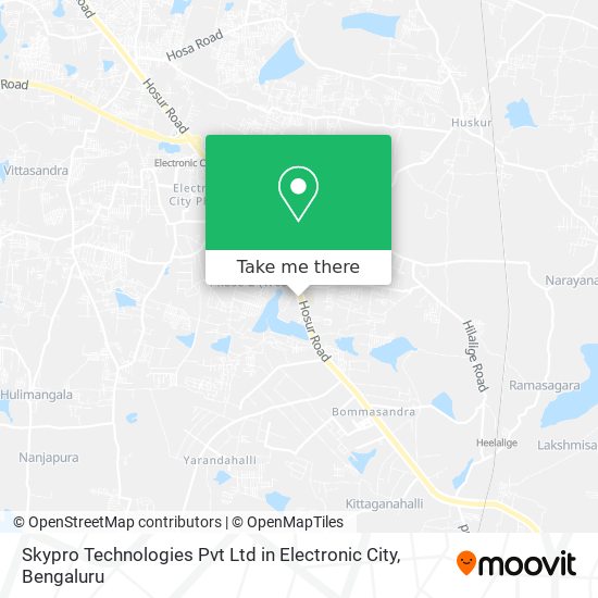 Skypro Technologies Pvt Ltd in Electronic City map