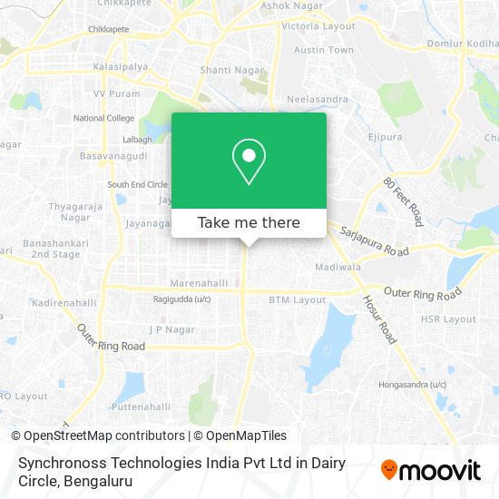 Synchronoss Technologies India Pvt Ltd in Dairy Circle map