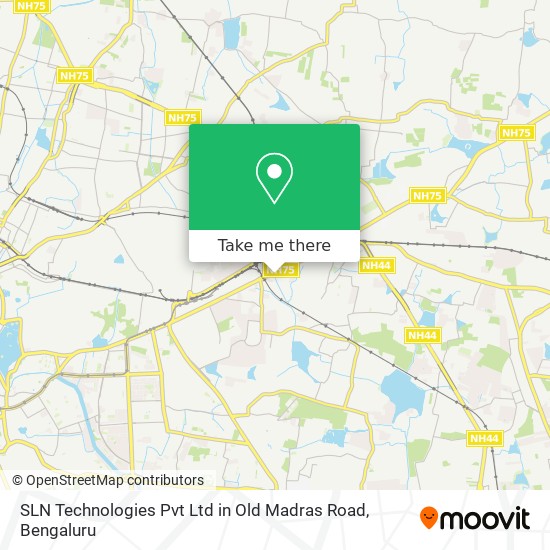 SLN Technologies Pvt Ltd in Old Madras Road map