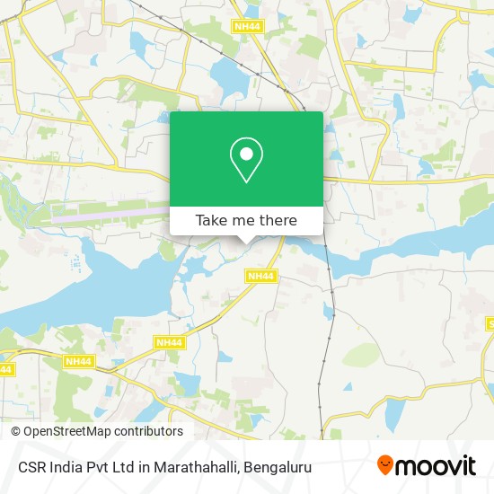 CSR India Pvt Ltd in Marathahalli map