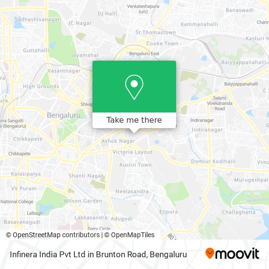 Infinera India Pvt Ltd in Brunton Road map