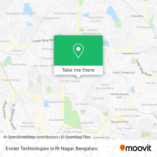 Evolet Technologies in Rt Nagar map