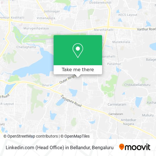 Linkedin.com (Head Office) in Bellandur map