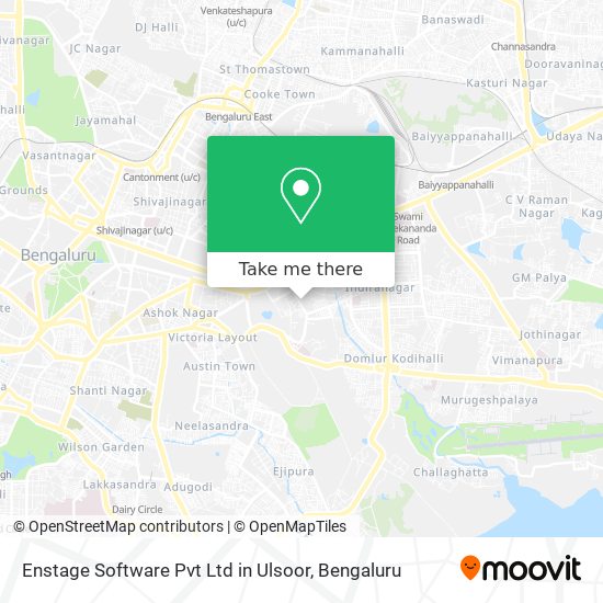 Enstage Software Pvt Ltd in Ulsoor map