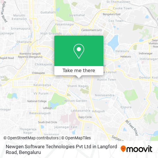Newgen Software Technologies Pvt Ltd in Langford Road map