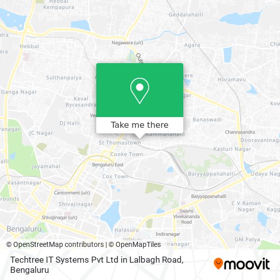 Techtree IT Systems Pvt Ltd in Lalbagh Road map