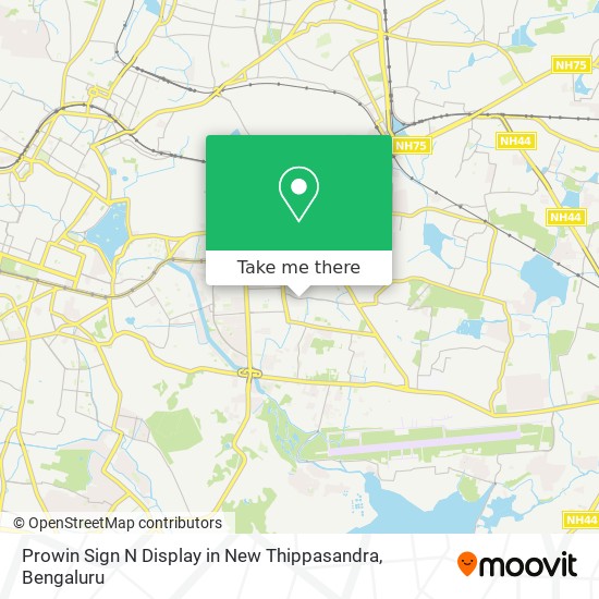 Prowin Sign N Display in New Thippasandra map