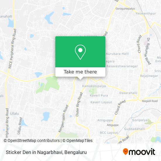 Sticker Den in Nagarbhavi map