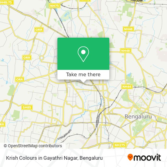Krish Colours in Gayathri Nagar map