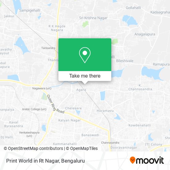 Print World in Rt Nagar map