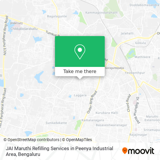 JAI Maruthi Refilling Services in Peenya Industrial Area map