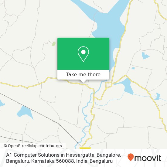 A1 Computer Solutions in Hessargatta, Bangalore, Bengaluru, Karnataka 560088, India map