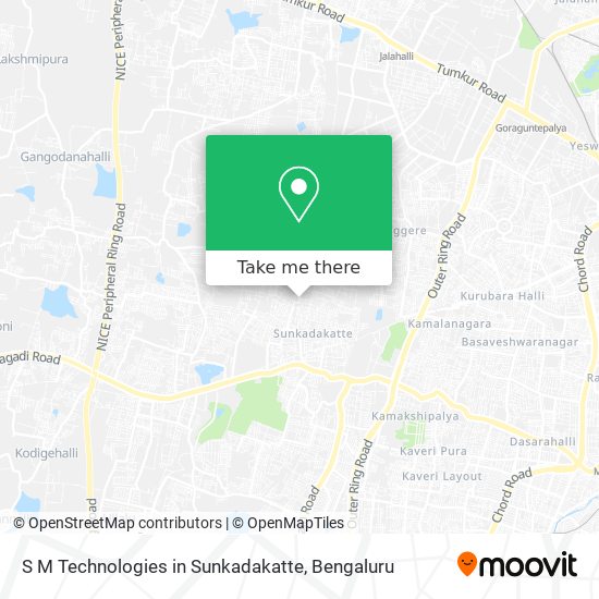 S M Technologies in Sunkadakatte map