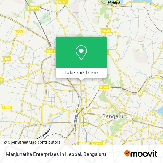 Manjunatha Enterprises in Hebbal map