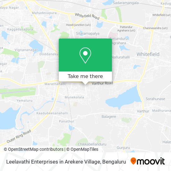 Leelavathi Enterprises in Arekere Village map
