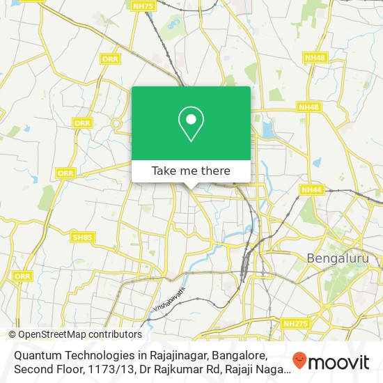 Quantum Technologies in Rajajinagar, Bangalore, Second Floor, 1173 / 13, Dr Rajkumar Rd, Rajaji Nagar map