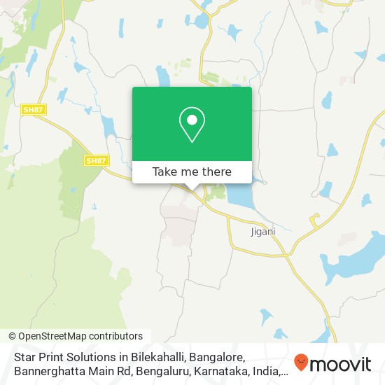 Star Print Solutions in Bilekahalli, Bangalore, Bannerghatta Main Rd, Bengaluru, Karnataka, India map