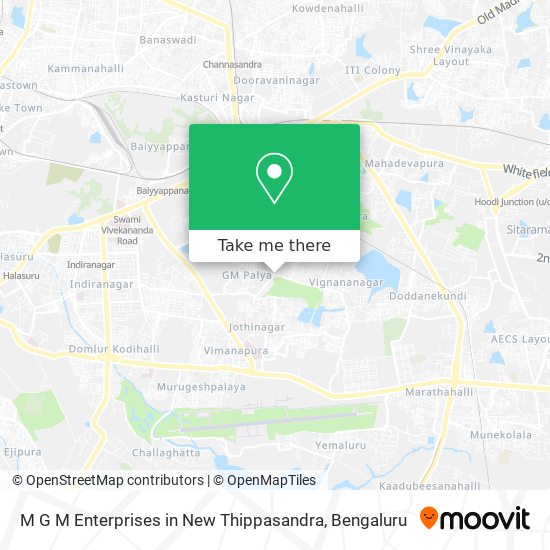 M G M Enterprises in New Thippasandra map